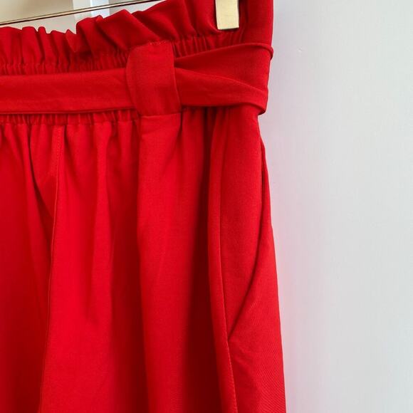 NWT GRACE KARIN Womens Casual High Waist Pencil Pants Bow-Knot Pockets Red sz M - Picture 4 of 8